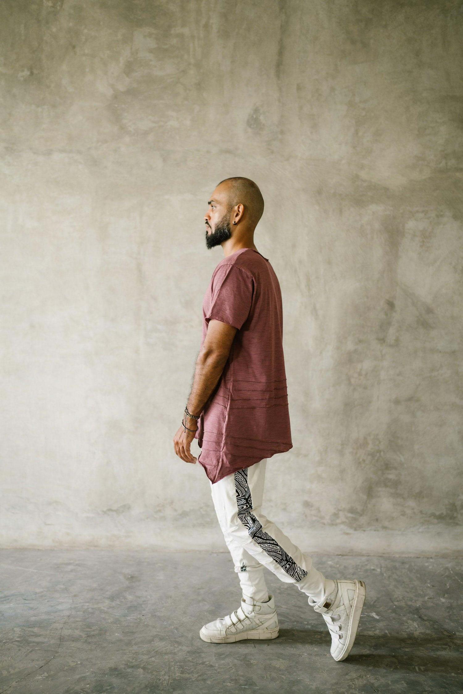 KIVI Tee - a loose fit bamboo t-shirt with asymmetric cuts - VALO Design Clothing