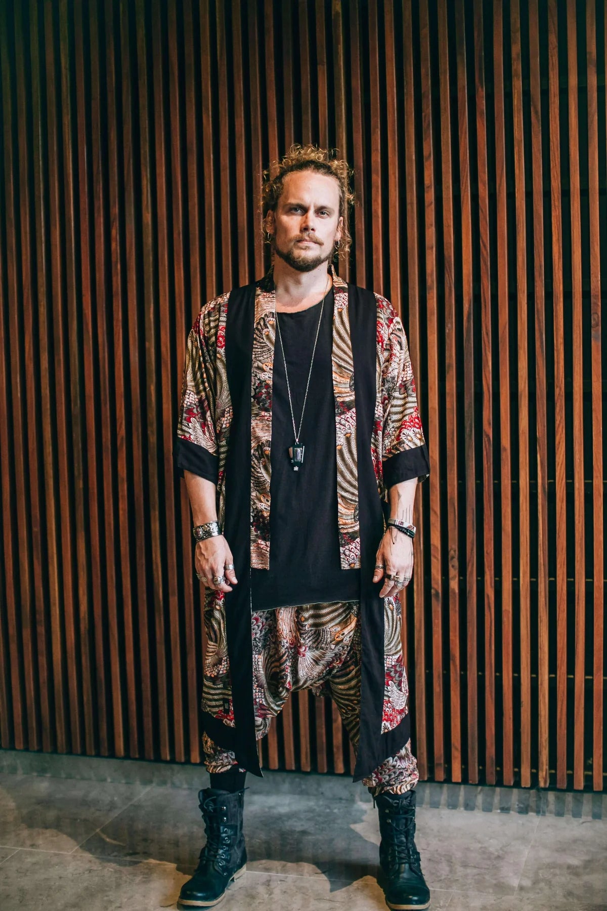 Bali Spirit Outfit - Tribal Feather Pattern-Outfit-VALO Design Clothing