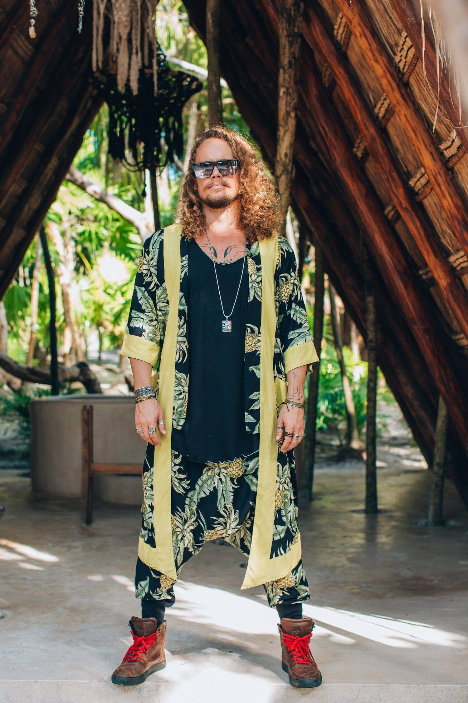 VALO Design BALI SPIRIT NINJA Pineapple Batik - Comfortable & stylish cotton print harem pants 