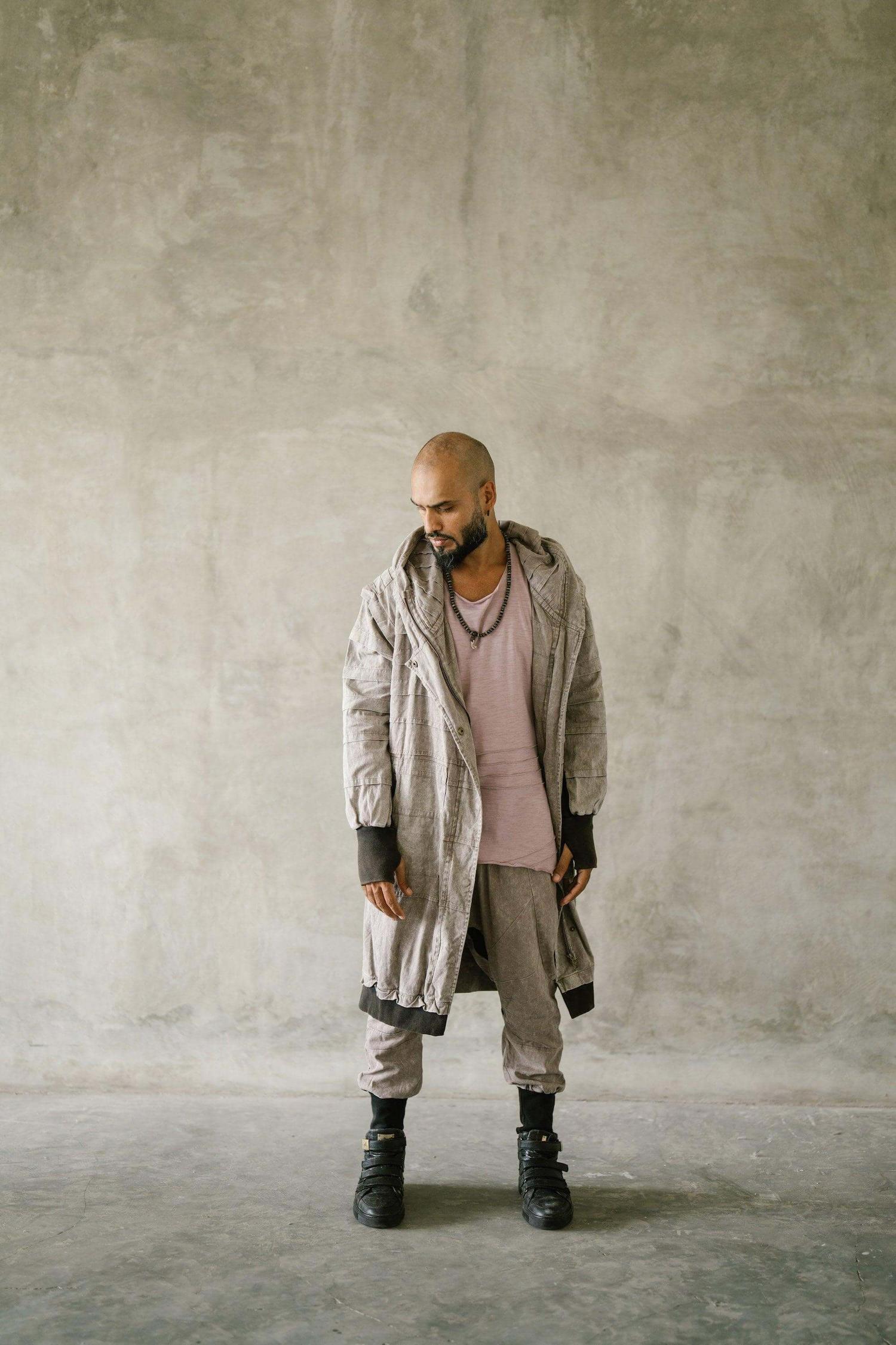 SISU Pants - Jogger style denim pants with two zipper pockets and drop crotch cut - VALO Design Clothing 