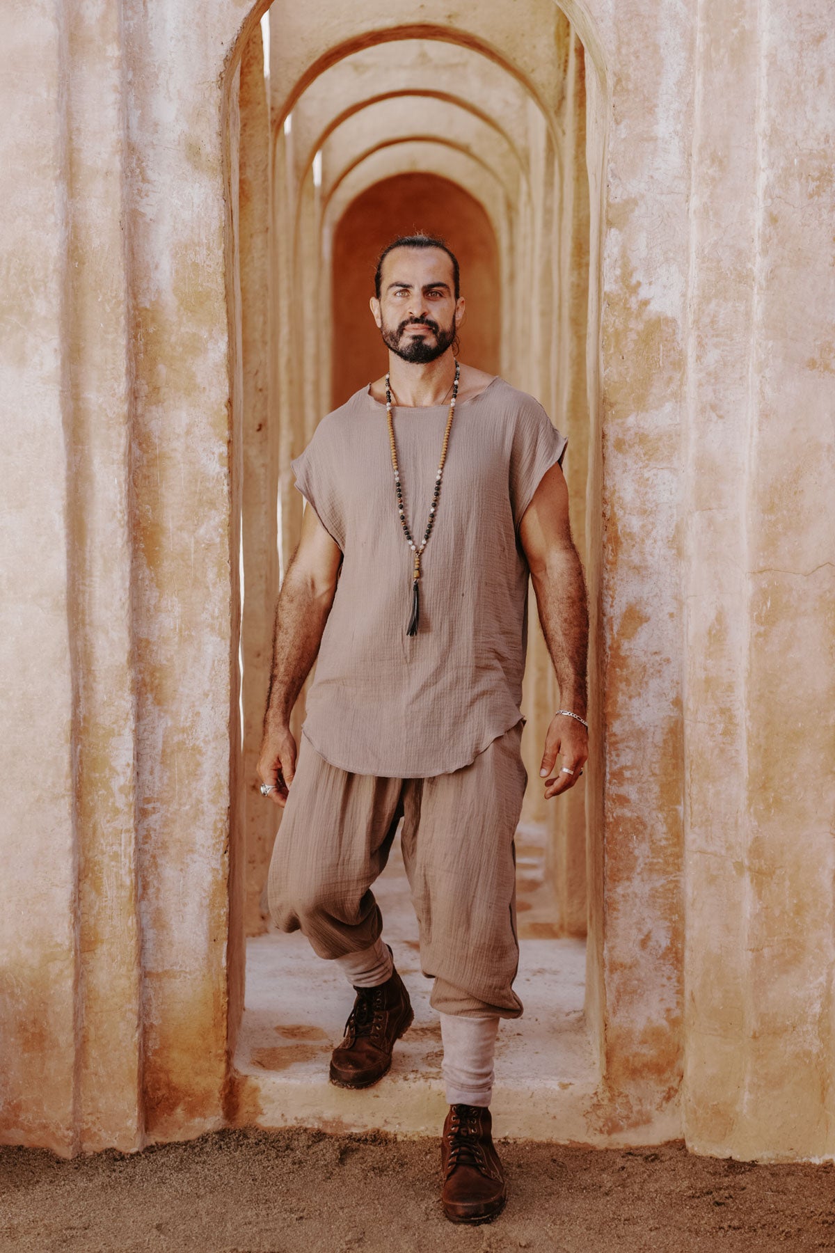 DJINN Pants - Relaxed Cotton Crepe Harem Pants