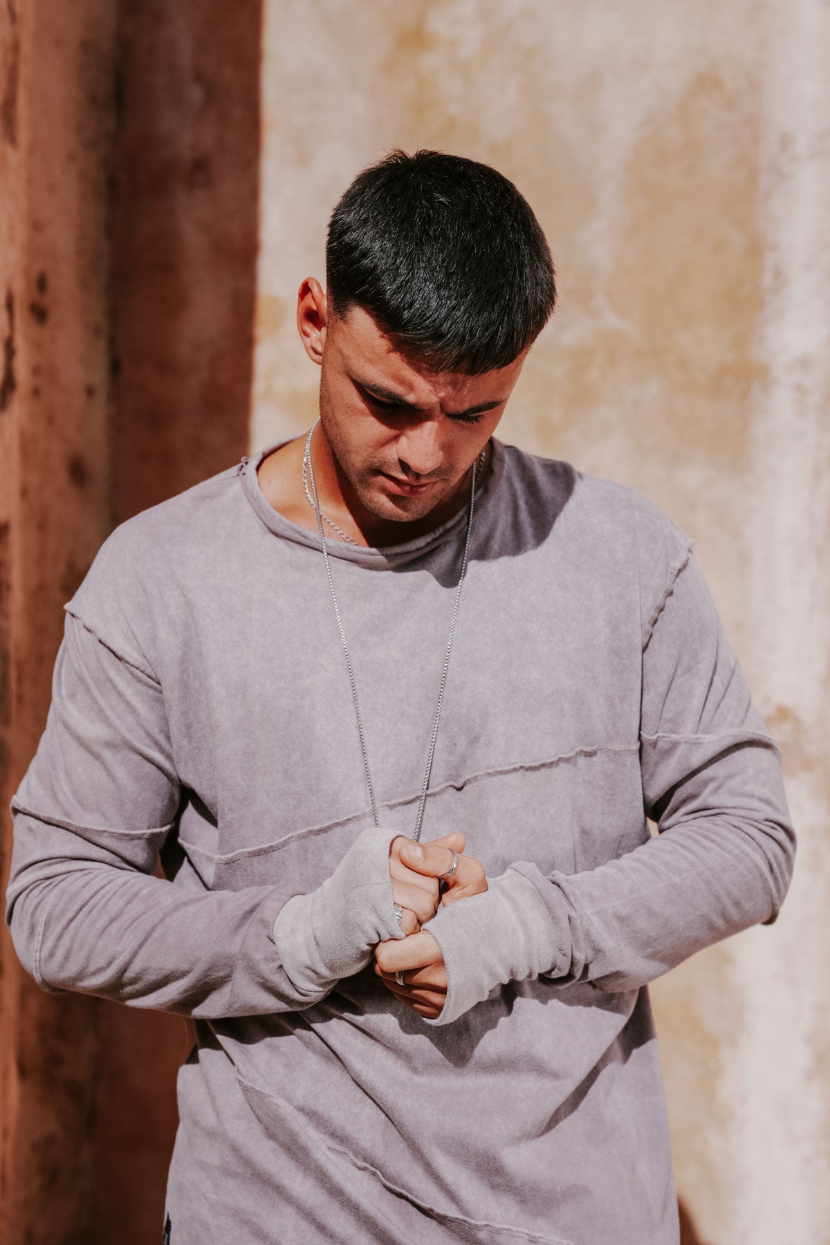 KELO Longsleeve - Asymmetric Stonewashed Cotton Shirt