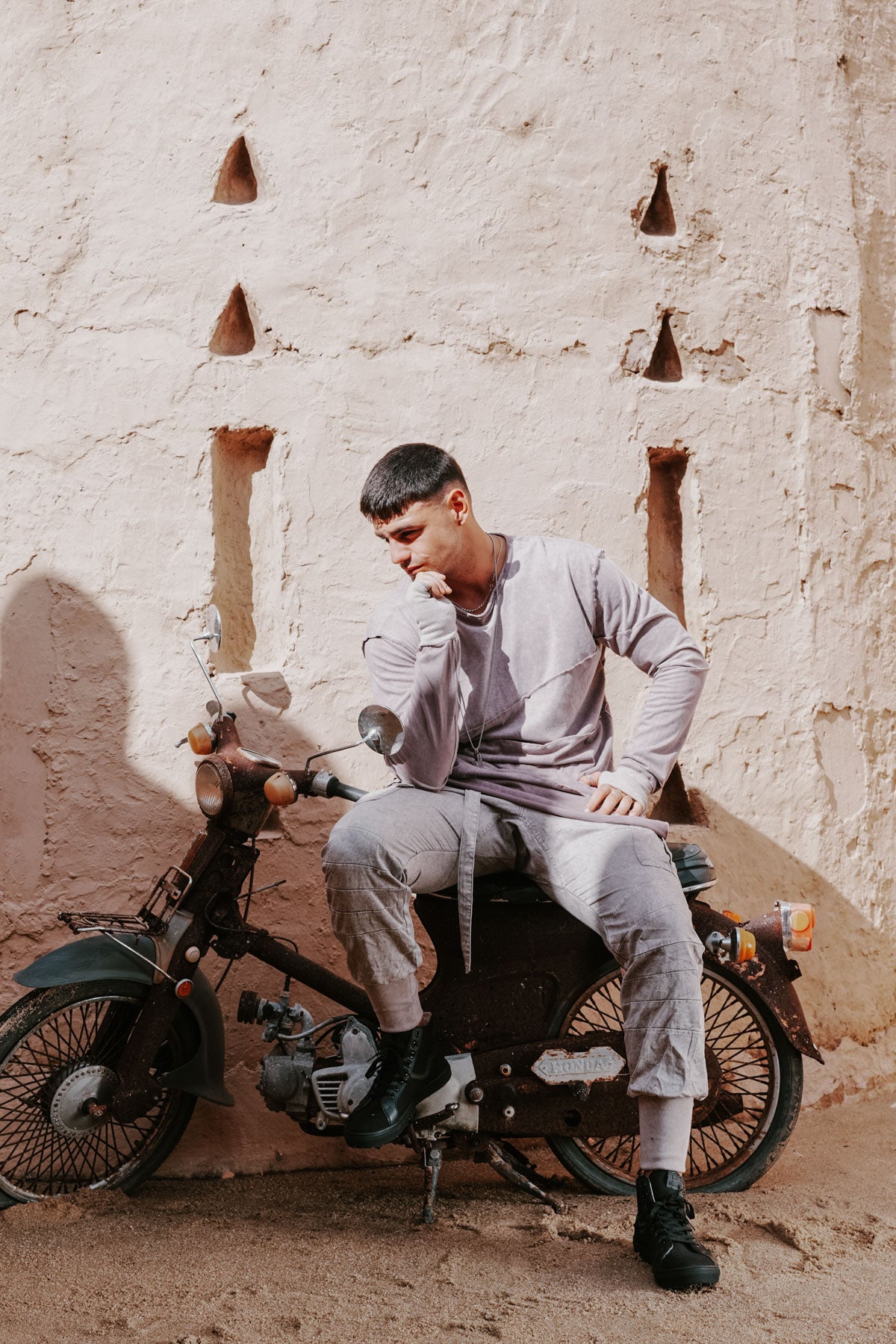 KELO Longsleeve - Asymmetric Stonewashed Cotton Shirt