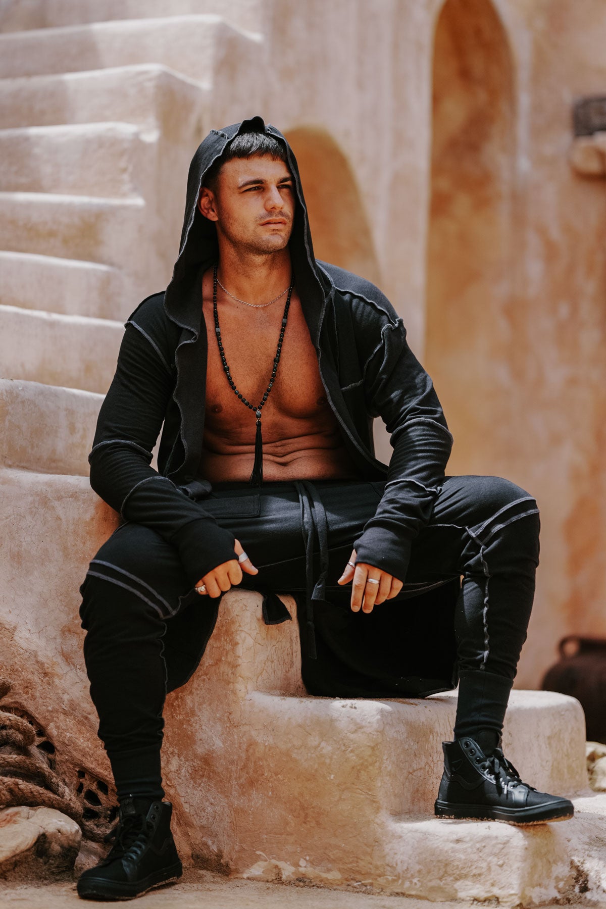 SAUDARA Duster - Hooded Bamboo Fleece Cardigan