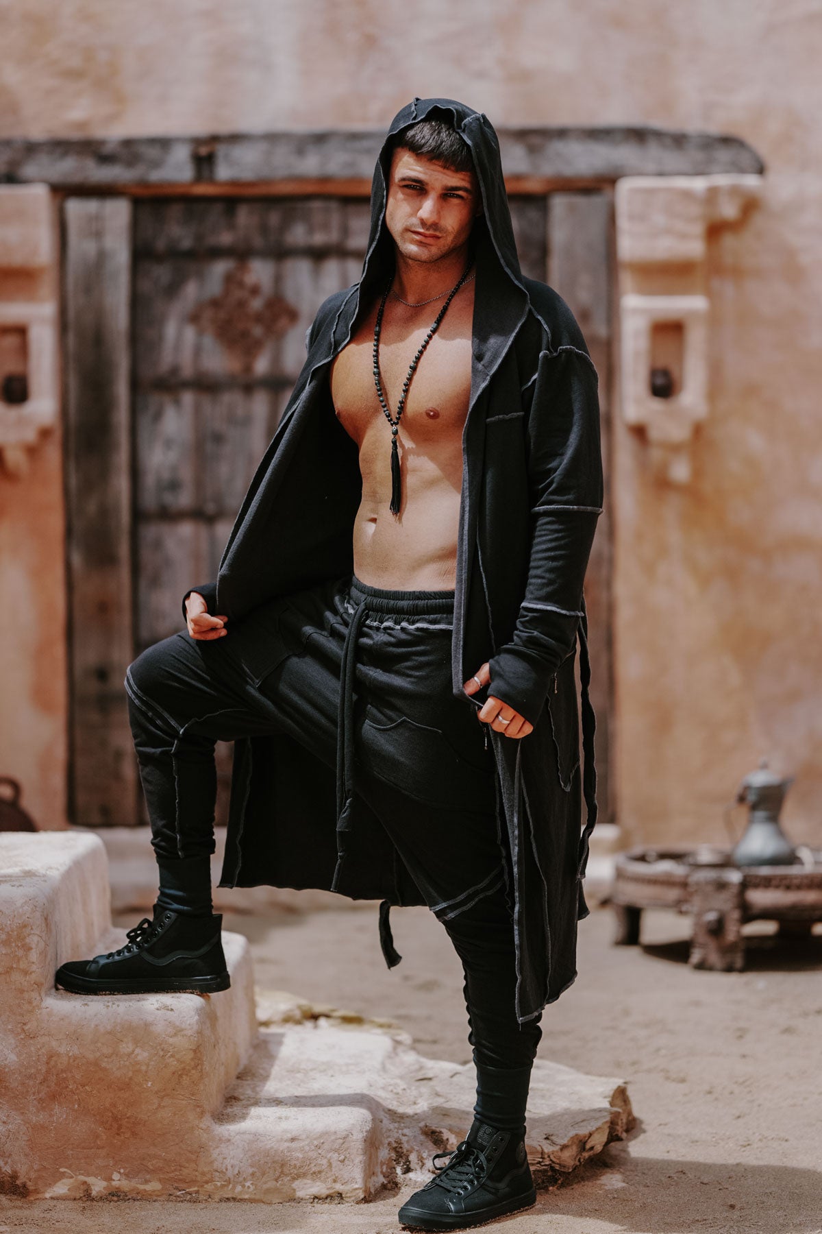 SAUDARA Duster - Hooded Bamboo Fleece Cardigan