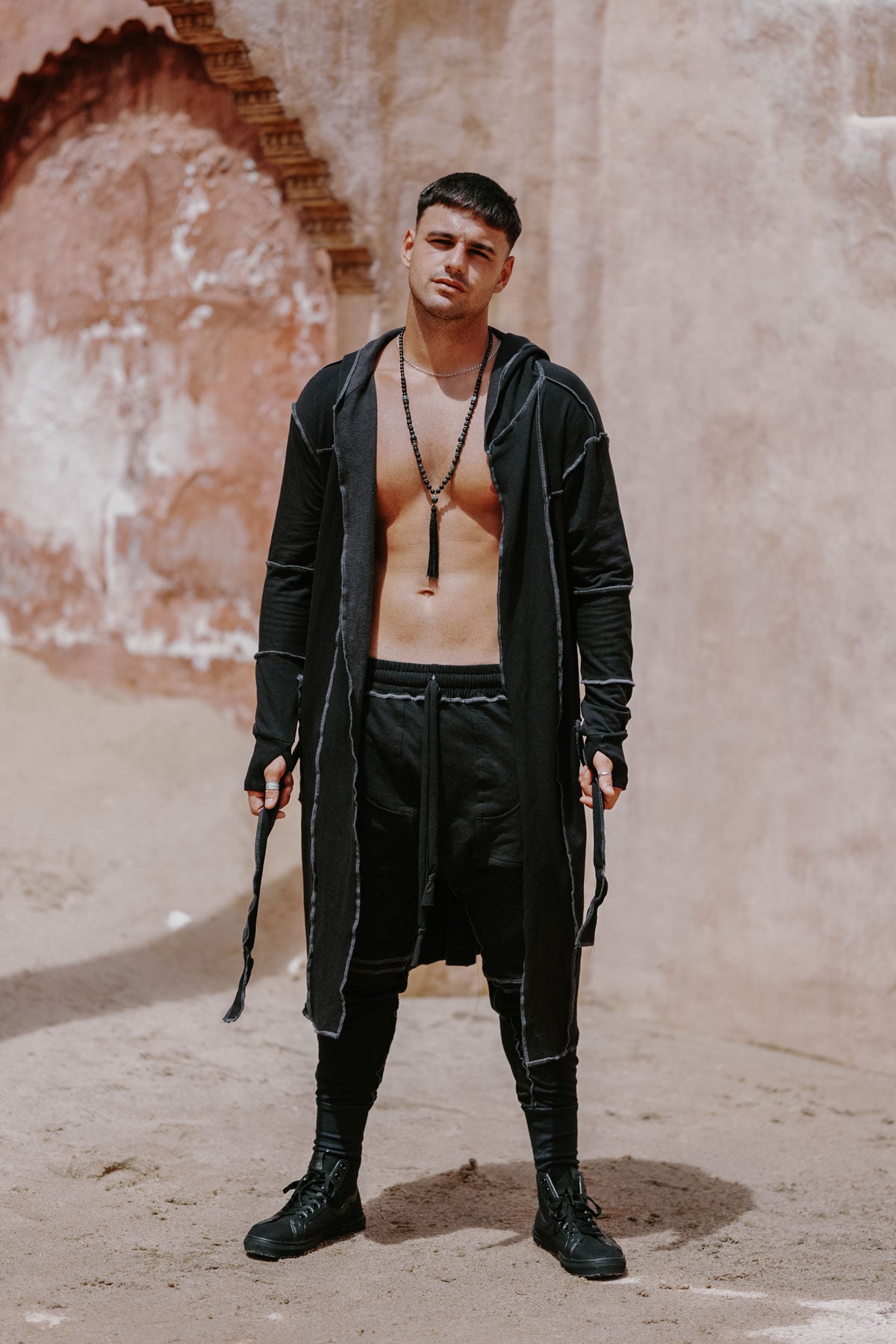 SAUDARA Duster - Hooded Bamboo Fleece Cardigan